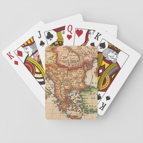 Antique Old Map Inspired 2 Playing Cards