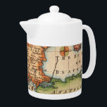 Antique Old Map Inspired (2) Teapot<br><div class="desc">Step into the past with our captivating Antique Old Maps collection. Discover the beauty and charm of centuries-old cartography, meticulously curated to bring history to life. Each map exudes a sense of wonder, taking you on a visual journey through bygone eras and forgotten lands. Perfect for history enthusiasts, travelers, and...</div>