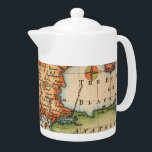 Antique Old Map Inspired (2) Teapot<br><div class="desc">Step into the past with our captivating Antique Old Maps collection. Discover the beauty and charm of centuries-old cartography, meticulously curated to bring history to life. Each map exudes a sense of wonder, taking you on a visual journey through bygone eras and forgotten lands. Perfect for history enthusiasts, travelers, and...</div>