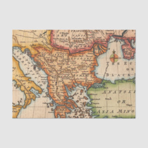 Antique Old Map Inspired (2) Tissue Paper