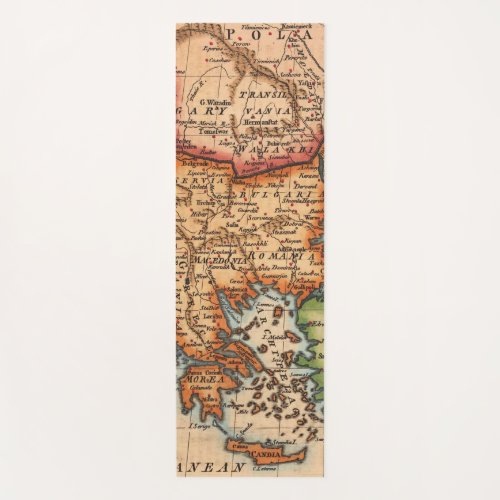 Antique Old Map Inspired 2 Yoga Mat