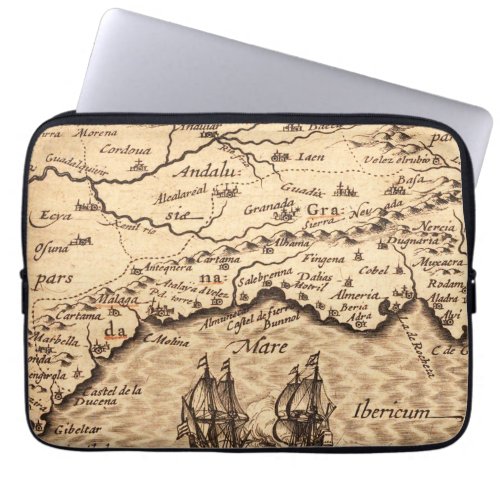 Antique Old Map Inspired 3 Laptop Sleeve