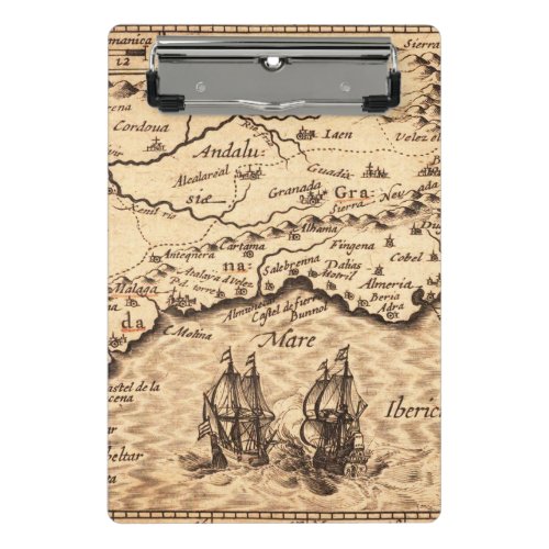 Antique Old Map Inspired 3 Mini Clipboard