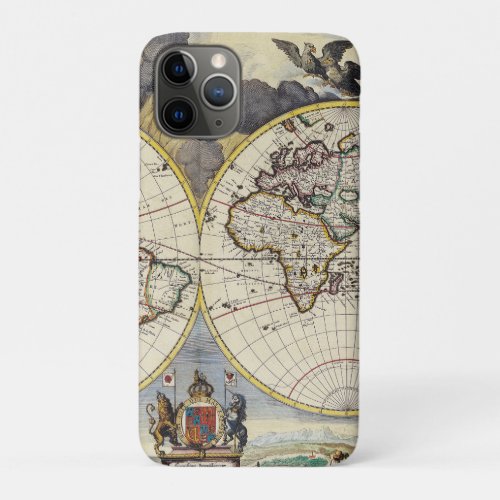 Antique Old Map Inspired 4 iPhone 11 Pro Case