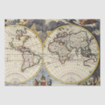 Antique Old Map Inspired (4) Tissue Paper