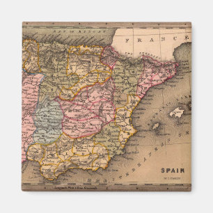 Antique Old Map Inspired (5) Magnet