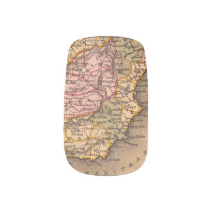 Antique Old Map Inspired (5) Minx Nail Art