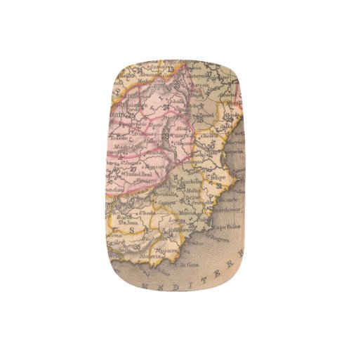 Antique Old Map Inspired 5 Minx Nail Art