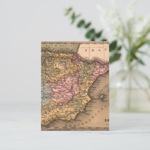 Antique Old Map Inspired (5) Postcard
