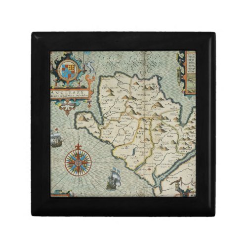 Antique Old Map Inspired 7 Gift Box