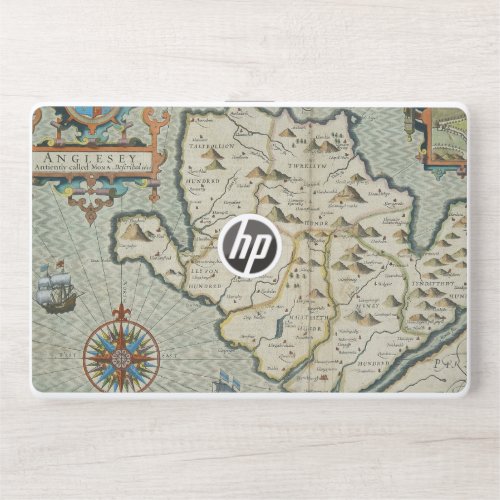 Antique Old Map Inspired 7 HP Laptop Skin