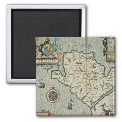 Antique Old Map Inspired 7 Magnet
