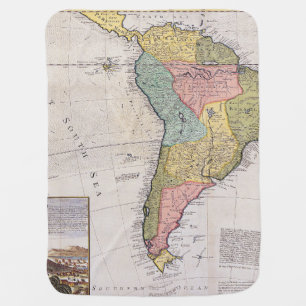 Antique Old Map Inspired (8) Baby Blanket