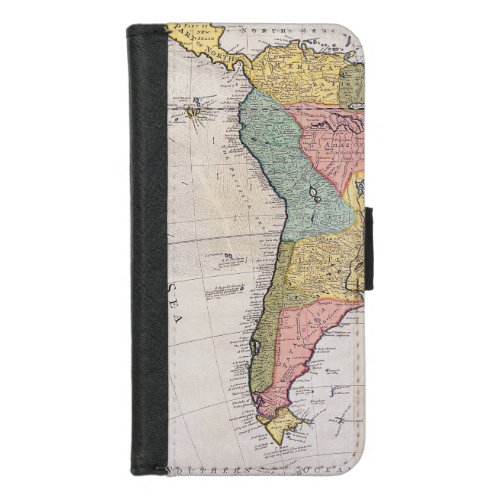 Antique Old Map Inspired 8 iPhone 87 Wallet Case