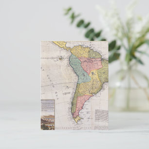 Antique Old Map Inspired (8) Postcard