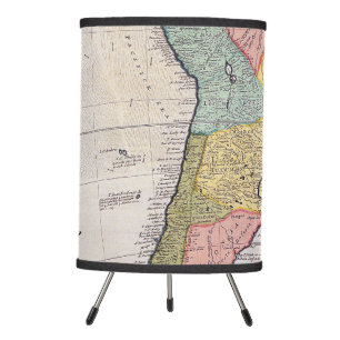 Antique Old Map Inspired (8) Tripod Lamp