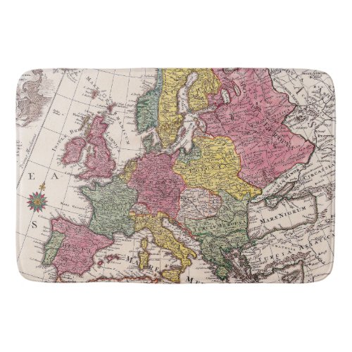Antique Old Map Inspired 9 Bath Mat
