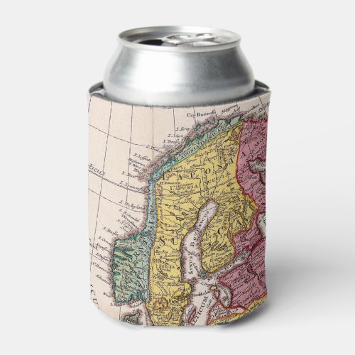 Antique Old Map Inspired 9 Can Cooler