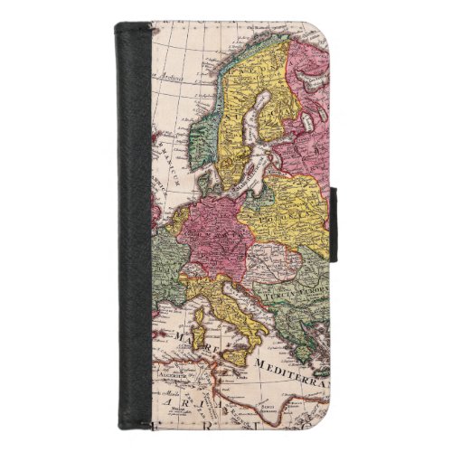 Antique Old Map Inspired 9 iPhone 87 Wallet Case