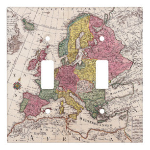 Antique Old Map Inspired (9) Light Switch Cover