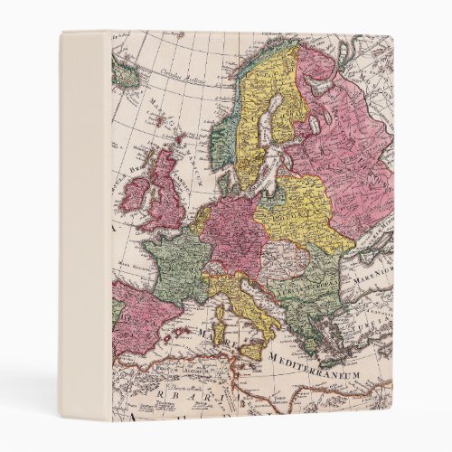 Antique Old Map Inspired 9 Mini Binder