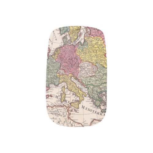 Antique Old Map Inspired 9 Minx Nail Art