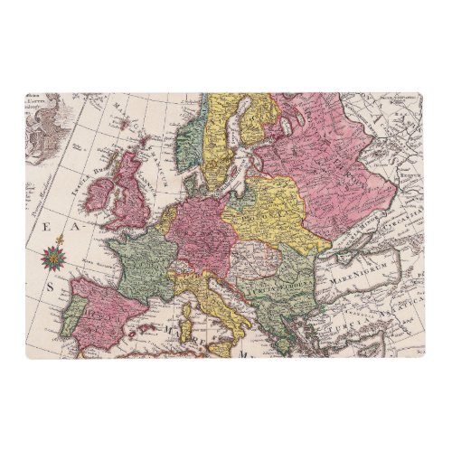 Antique Old Map Inspired 9 Placemat