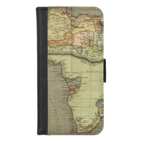 Antique Old Map Inspired iPhone 87 Wallet Case