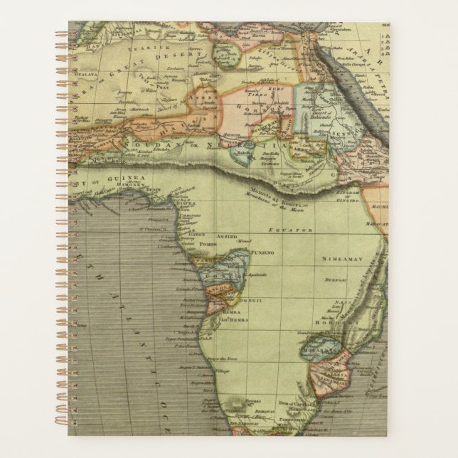 Antique Old Map Inspired Planner (Front)