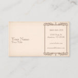 Antique Old Paper Business Card