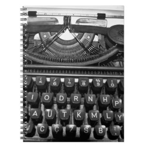 antique old typewriter used in correspondence60s r notebook