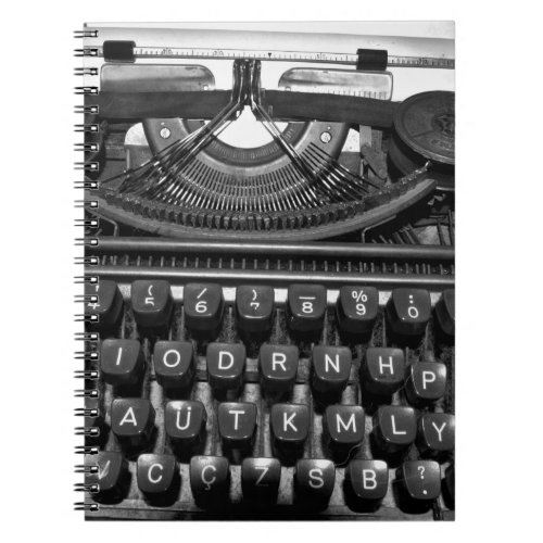 antique old typewriter used in correspondence60s r notebook