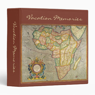 Antique Old World Gerardus Mercator Map of Africa Binder