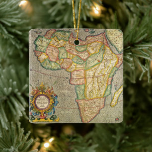Antique Old World Gerardus Mercator Map of Africa Ceramic Ornament