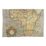 Antique Old World Gerardus Mercator Map of Africa Towel