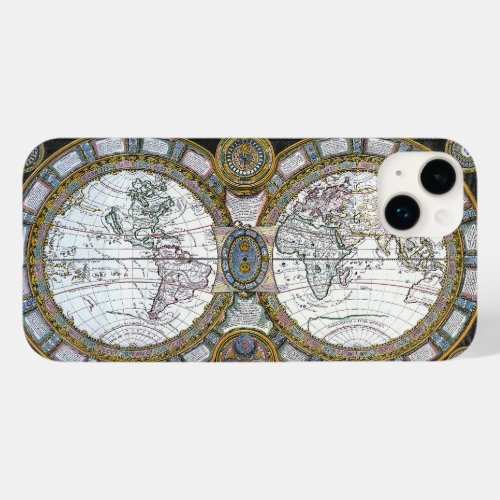 Antique Old World Map by Claude Auguste Berey Case_Mate iPhone 14 Plus Case