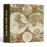 Antique Old World Map by Frederick de Wit, c. 1680 Binder