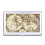 Antique Old World Map by Frederick de Wit, c. 1680 Case For Business Cards