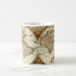 Antique Old World Map by Frederick de Wit, c. 1680 Coffee Mug