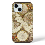 Antique Old World Map by Frederick de Wit, c. 1680 iPhone 15 Case