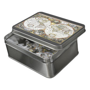 Antique Old World Map by Hendrik Hondius, 1630 Jigsaw Puzzle