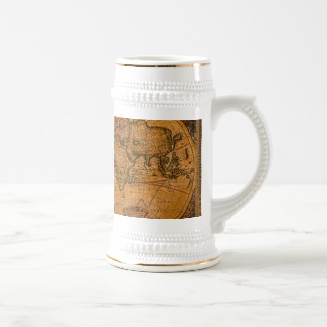 Antique Old World Map Drinking Mug (Right)