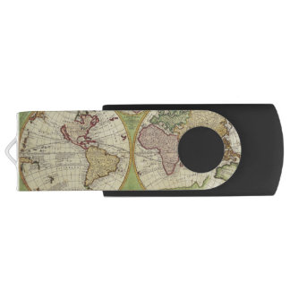 Antique Old World Map History-lover's Gift USB Flash Drive
