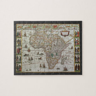 Antique Old World Map of Africa by Blaeu, c.1635 Jigsaw Puzzle