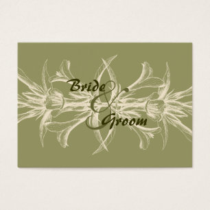 Antique Olive Floral Save the Date