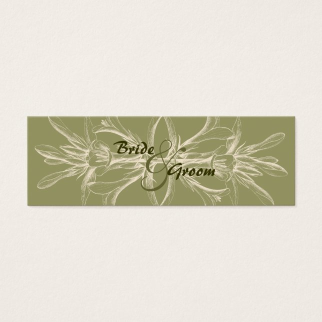 Antique Olive Floral Save the Date (Front)