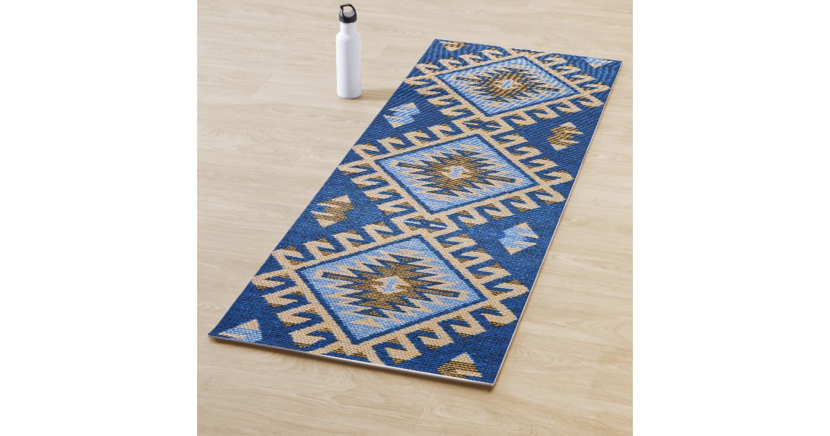 Turkey Blue Yoga Mat, Lightweight Thick Yoga Mat