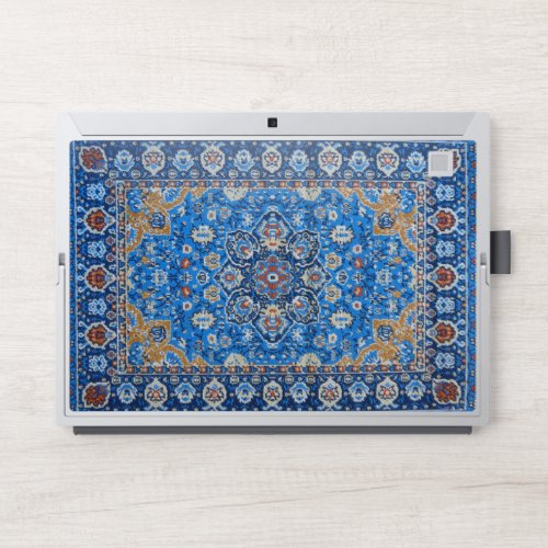 Antique Oriental Blue Turkish Persian Carpet Rug HP Laptop Skin