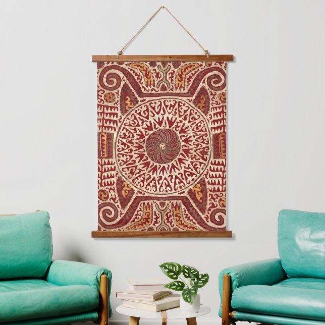 Antique Oriental Dagestan Print Hanging Tapestry (Living Room)