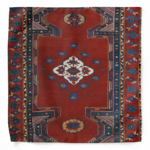 Antique Oriental Persian Turkish Carpet Bandana